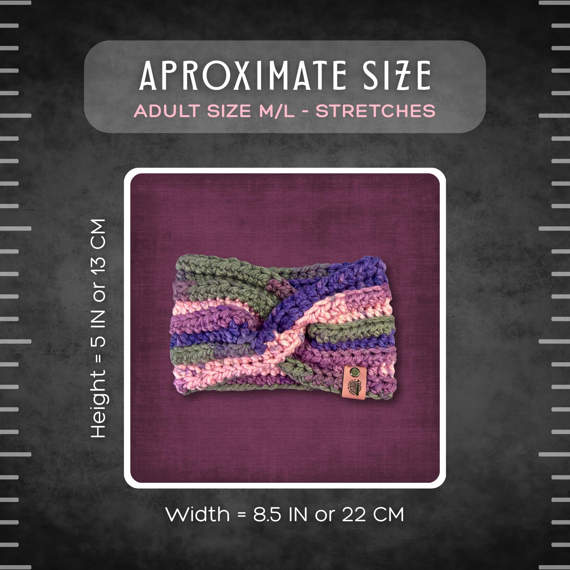 Adult M/L Pink Purple Warmer
