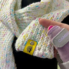 Thin Confetti Knit Scarf