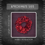 Red Crushed Velvet Scrunchie