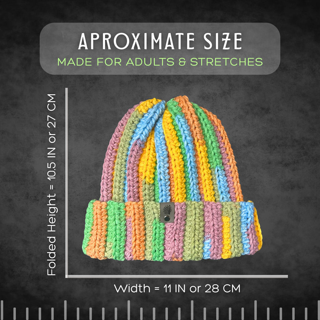 Adult L/XL Muted Rainbow Winter Foldable