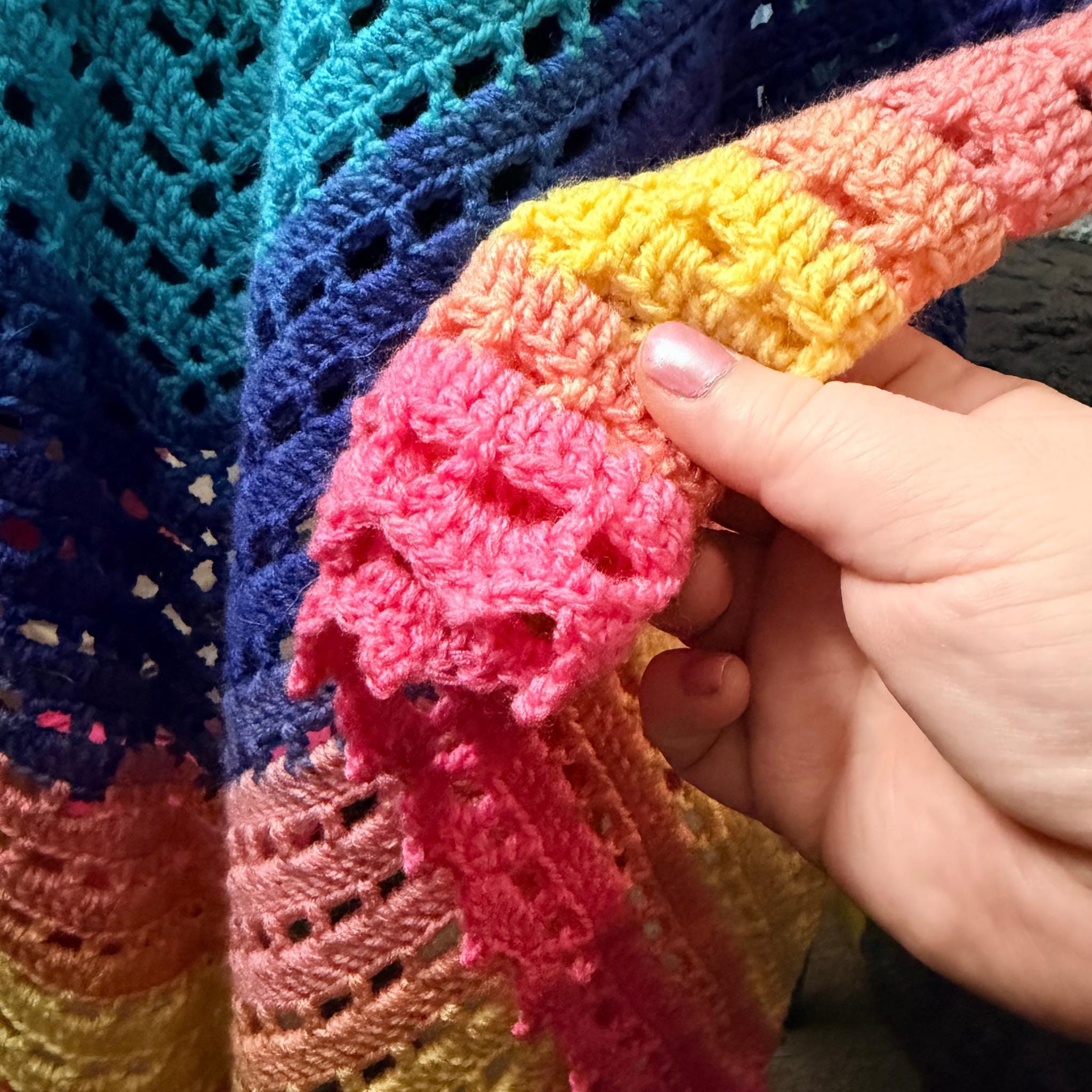 Colorful Soft Summer Shawl