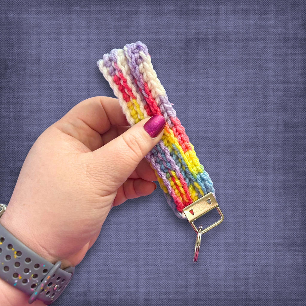 Colorful Spring Wristlet Keychain