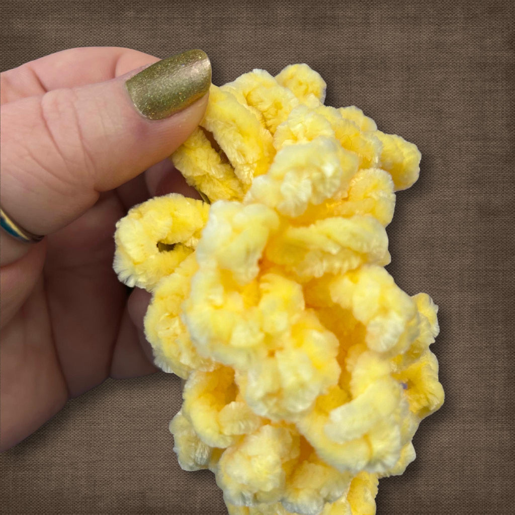 Sunshine Yellow Velvet Scrunchie