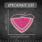 Two Tone Pink Bandana