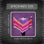 Blushing Pink and Purple Shawl
