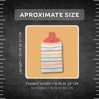 Coral Stripe Hand Towel