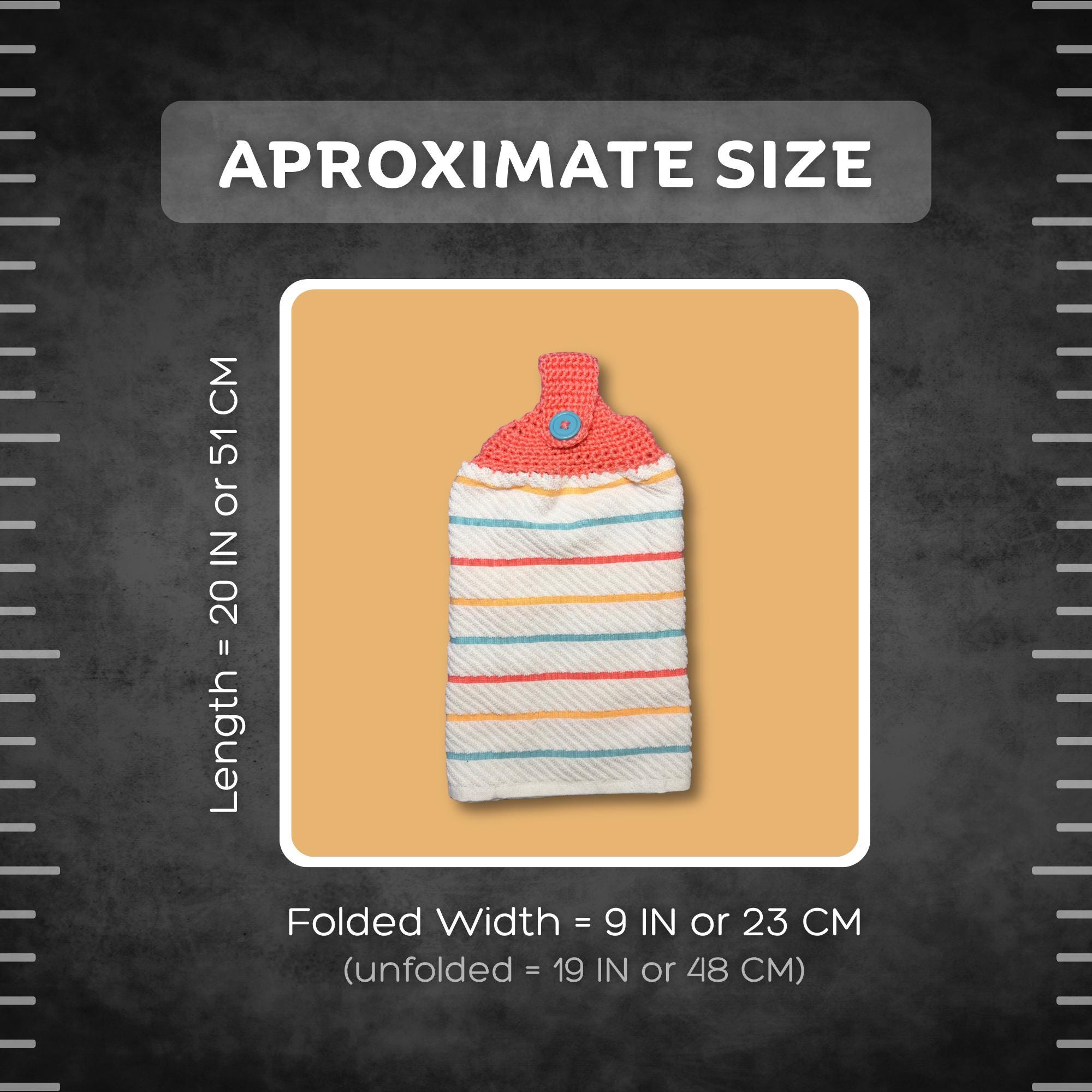 Coral Stripe Hand Towel