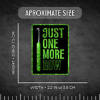 3" Glitter Sticker One More Row