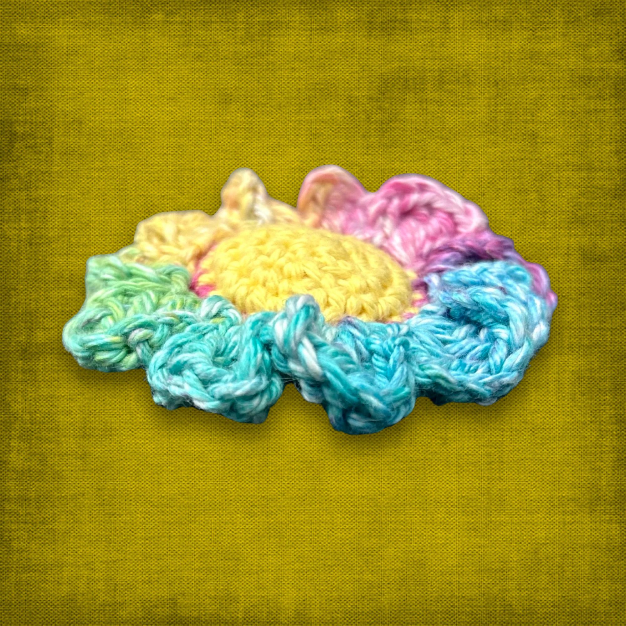 Rainbow Flower Bag Charm