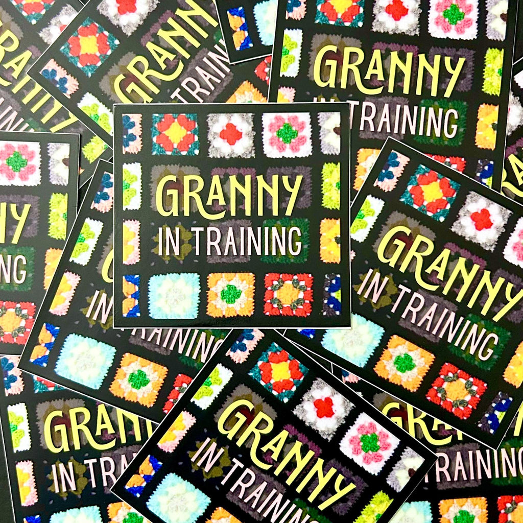 3" Matte Sticker Granny in Training