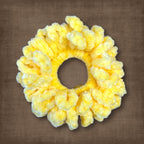 Sunshine Yellow Velvet Scrunchie