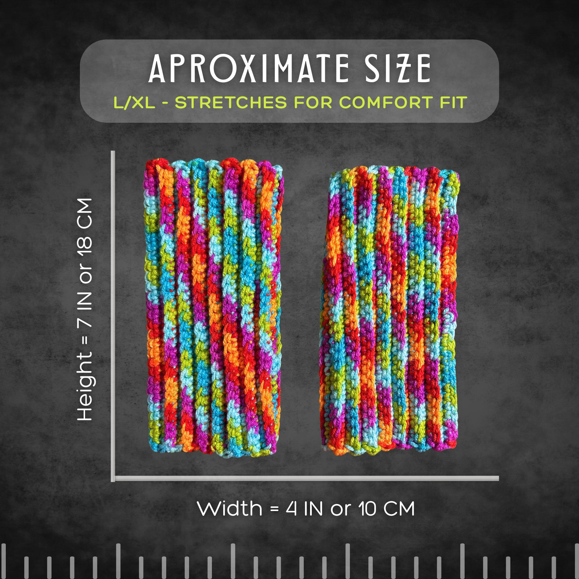 Adult L/XL Bright Wrist Warmers