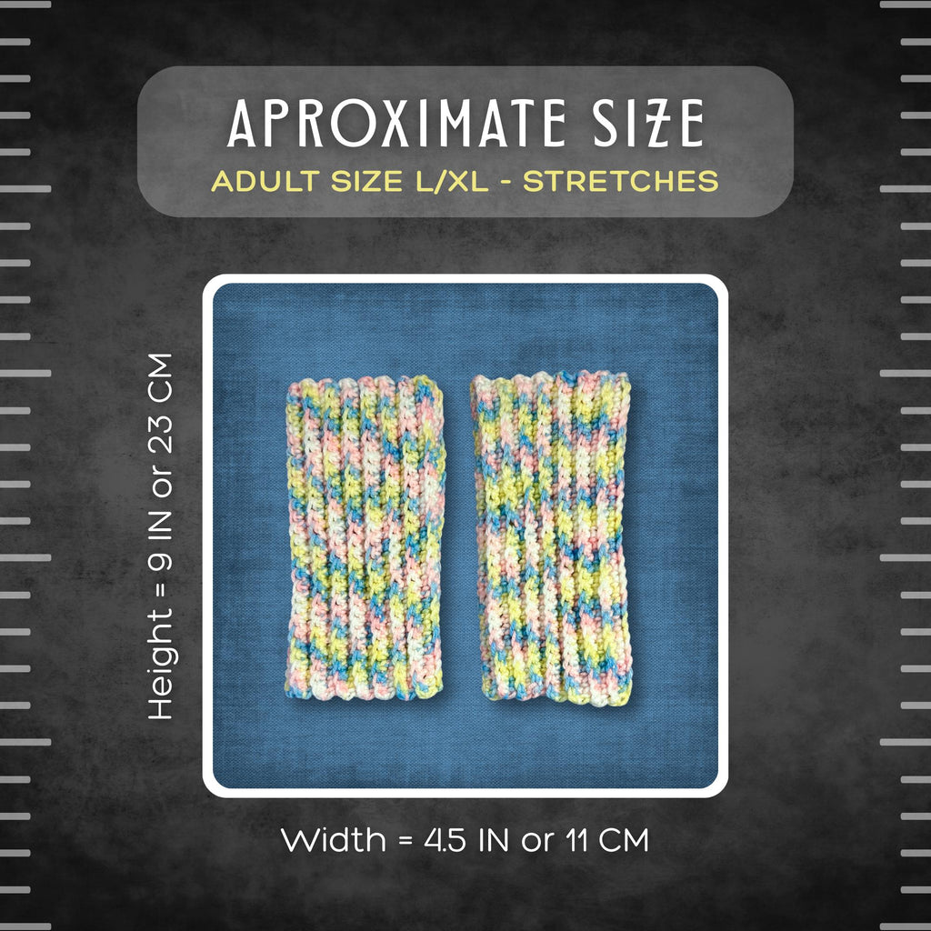 Adult L/XL Pastel Wrist Warmers