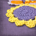 Purple Flower Coasters