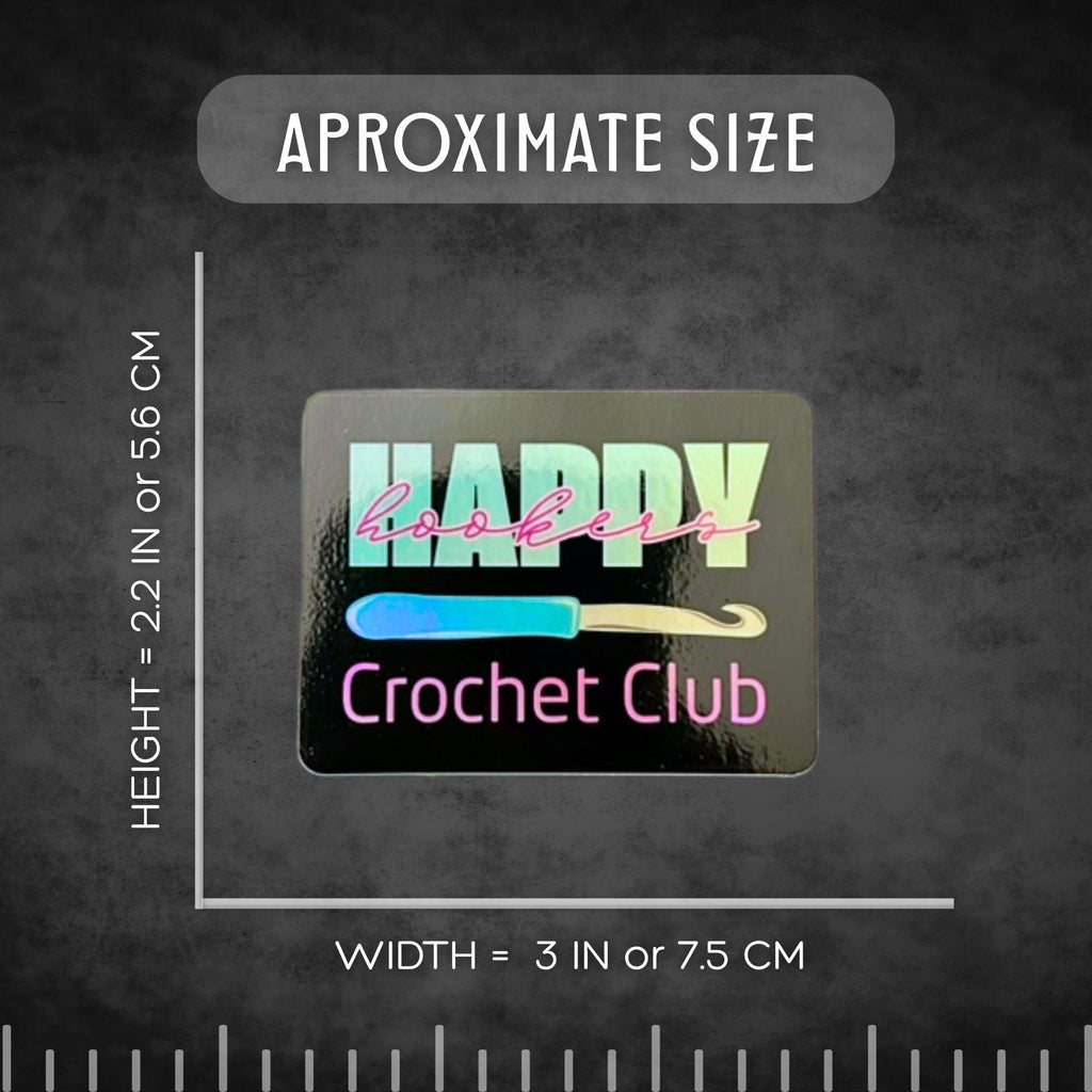 3″ Holo Sticker Happy Hooker
