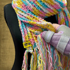 Ribbed Fringe Scarf