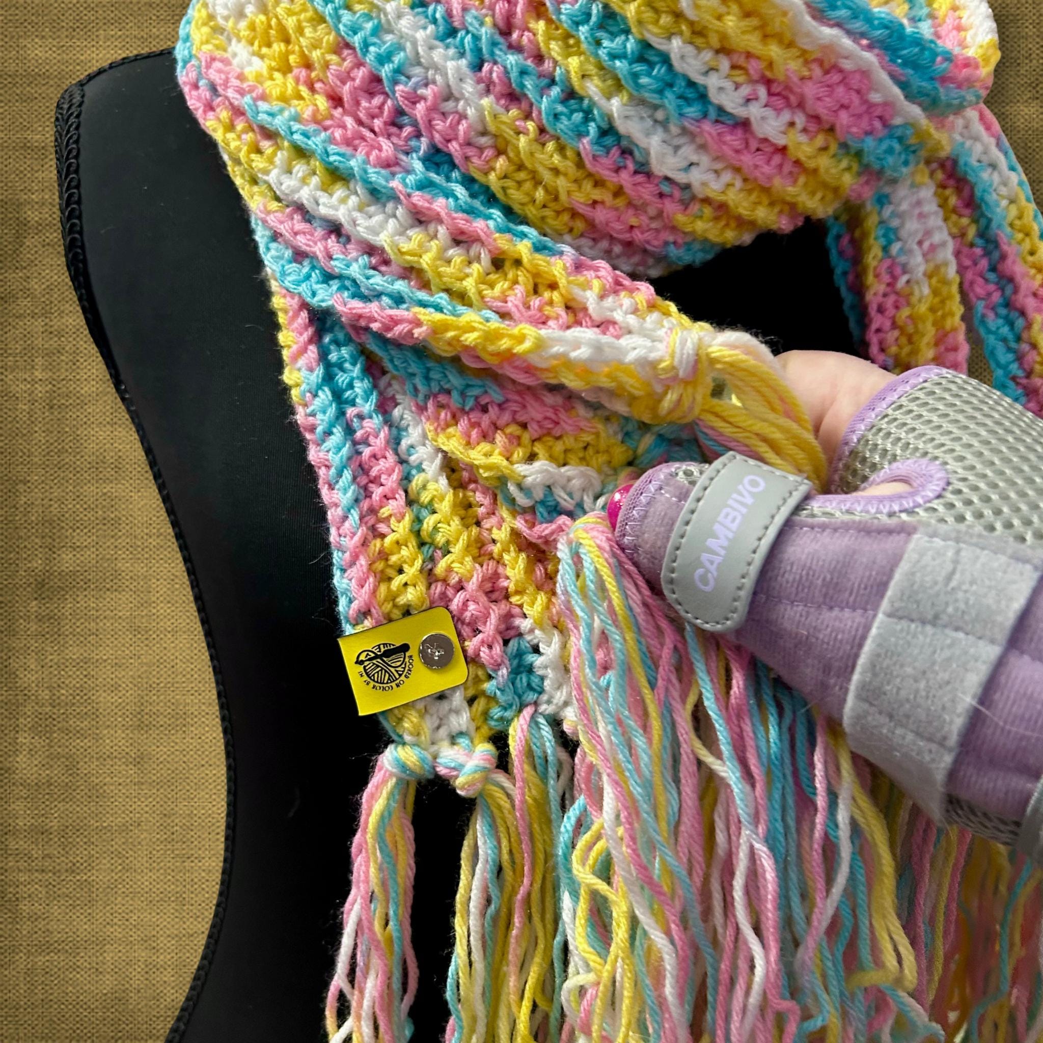 Ribbed Fringe Scarf