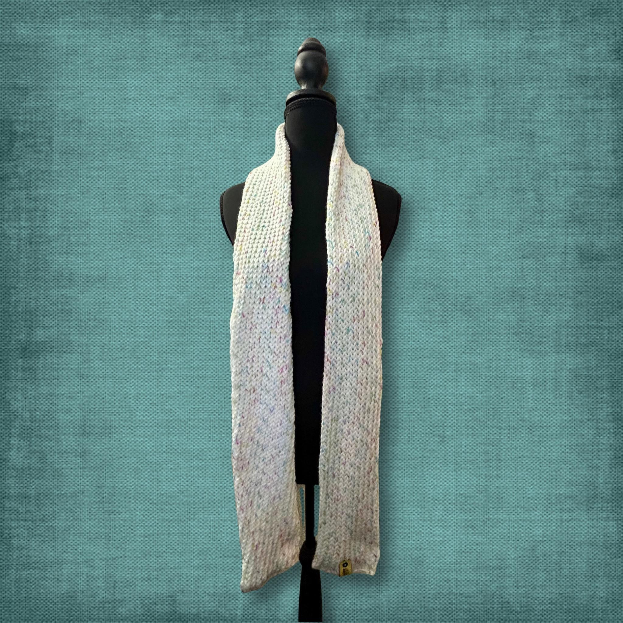 Thin Confetti Knit Scarf
