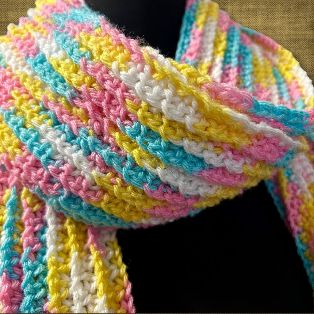 Ribbed Fringe Scarf