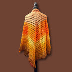 Burnt Orange Shoulder Wrap Shawl