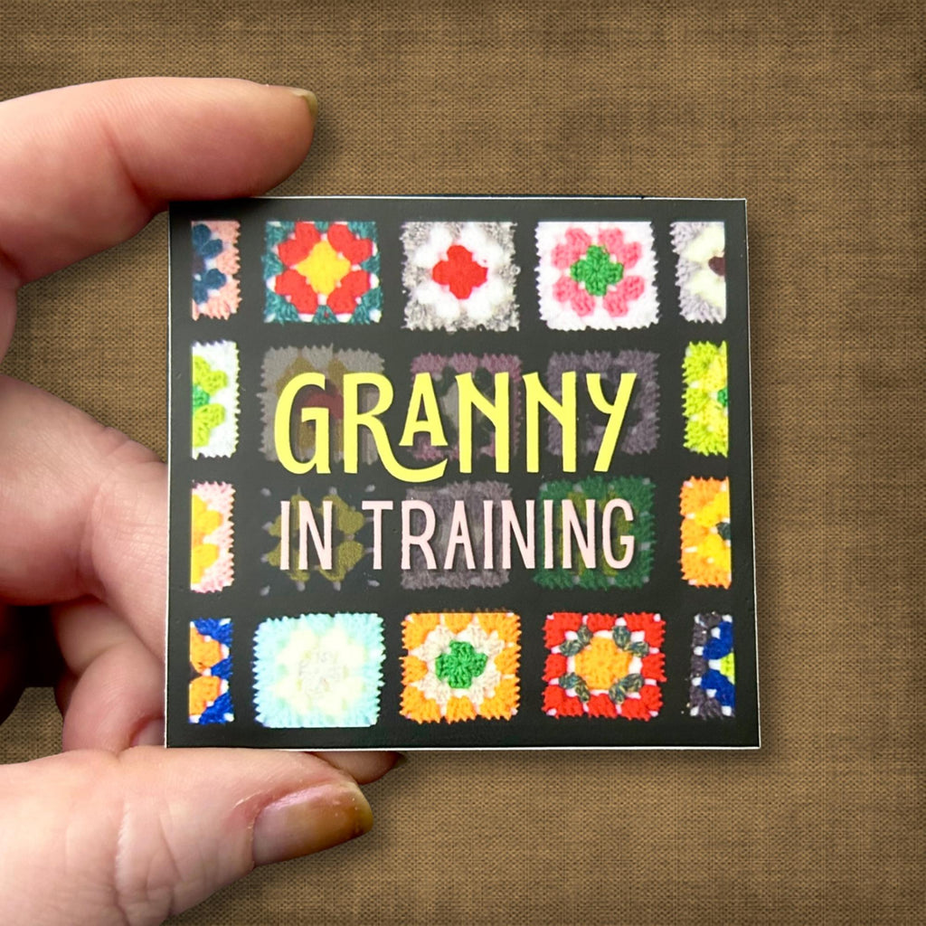 3" Matte Sticker Granny in Training