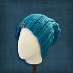 L/XL Adult Teal Blue Beanie