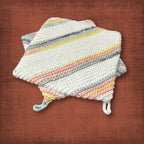 White Rose Cotton Pot Holders