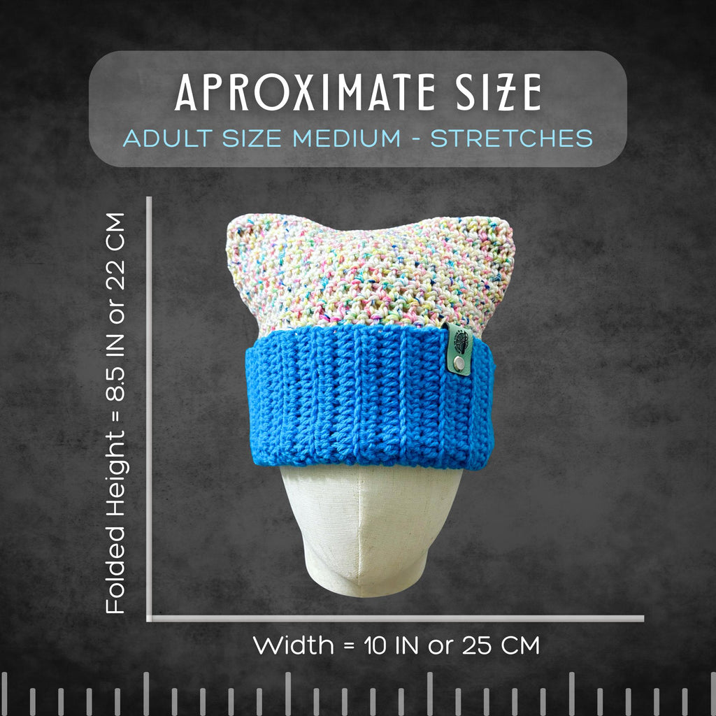 M/L Confetti Cat Ear Beanie