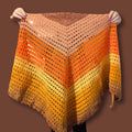 Burnt Orange Shoulder Wrap Shawl