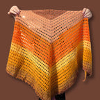 Burnt Orange Shoulder Wrap Shawl