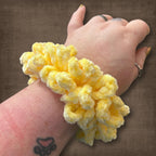 Sunshine Yellow Velvet Scrunchie