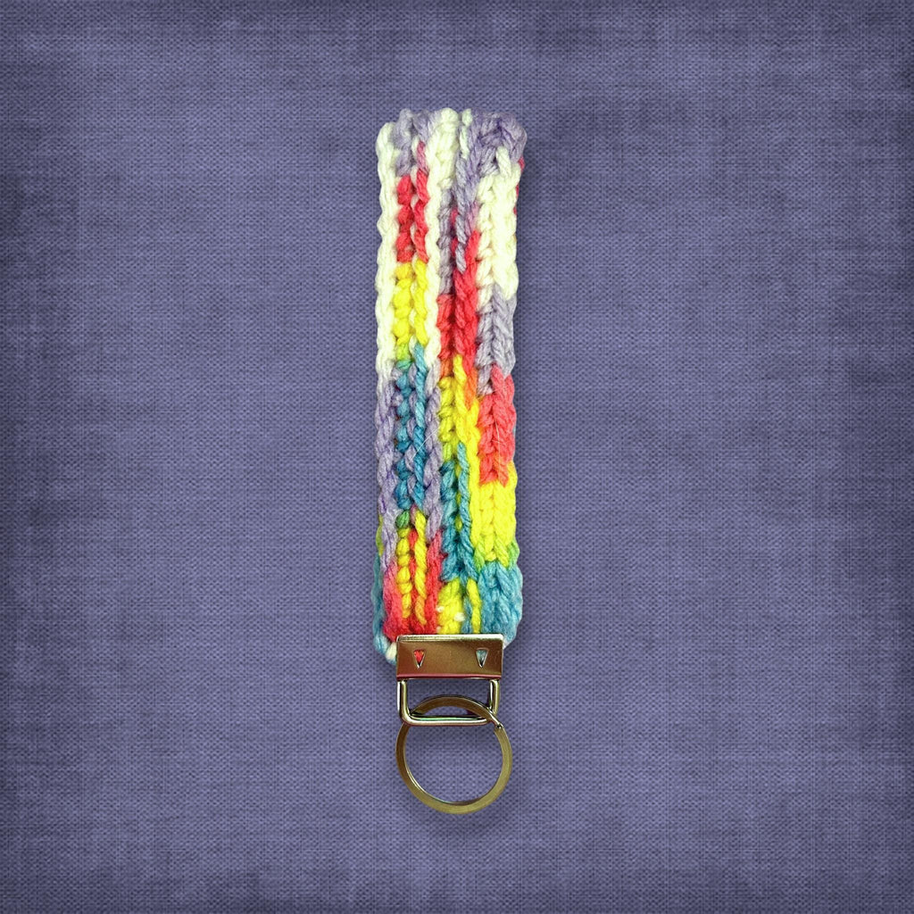Colorful Spring Wristlet Keychain