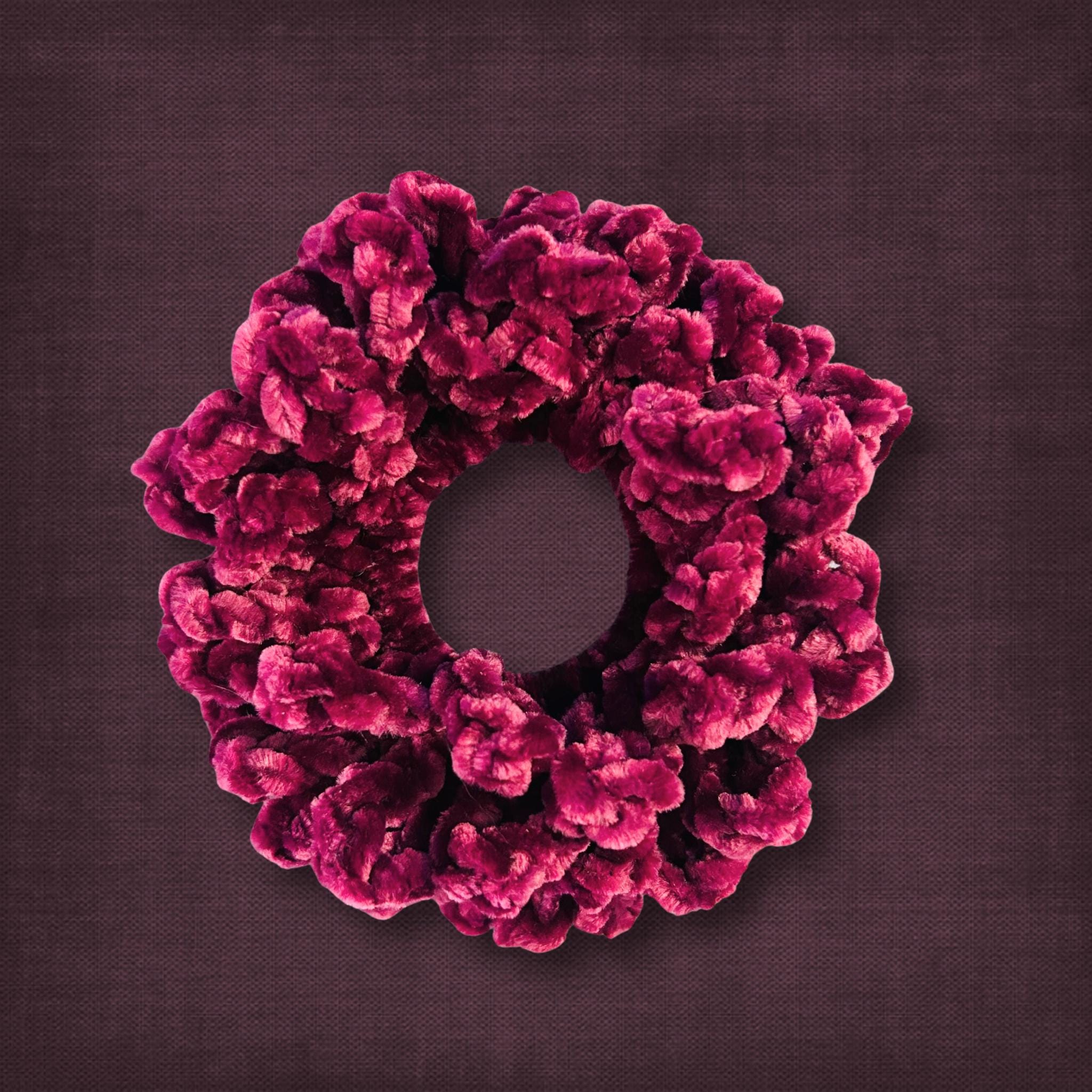 Grape Purple Velvet Scrunchie