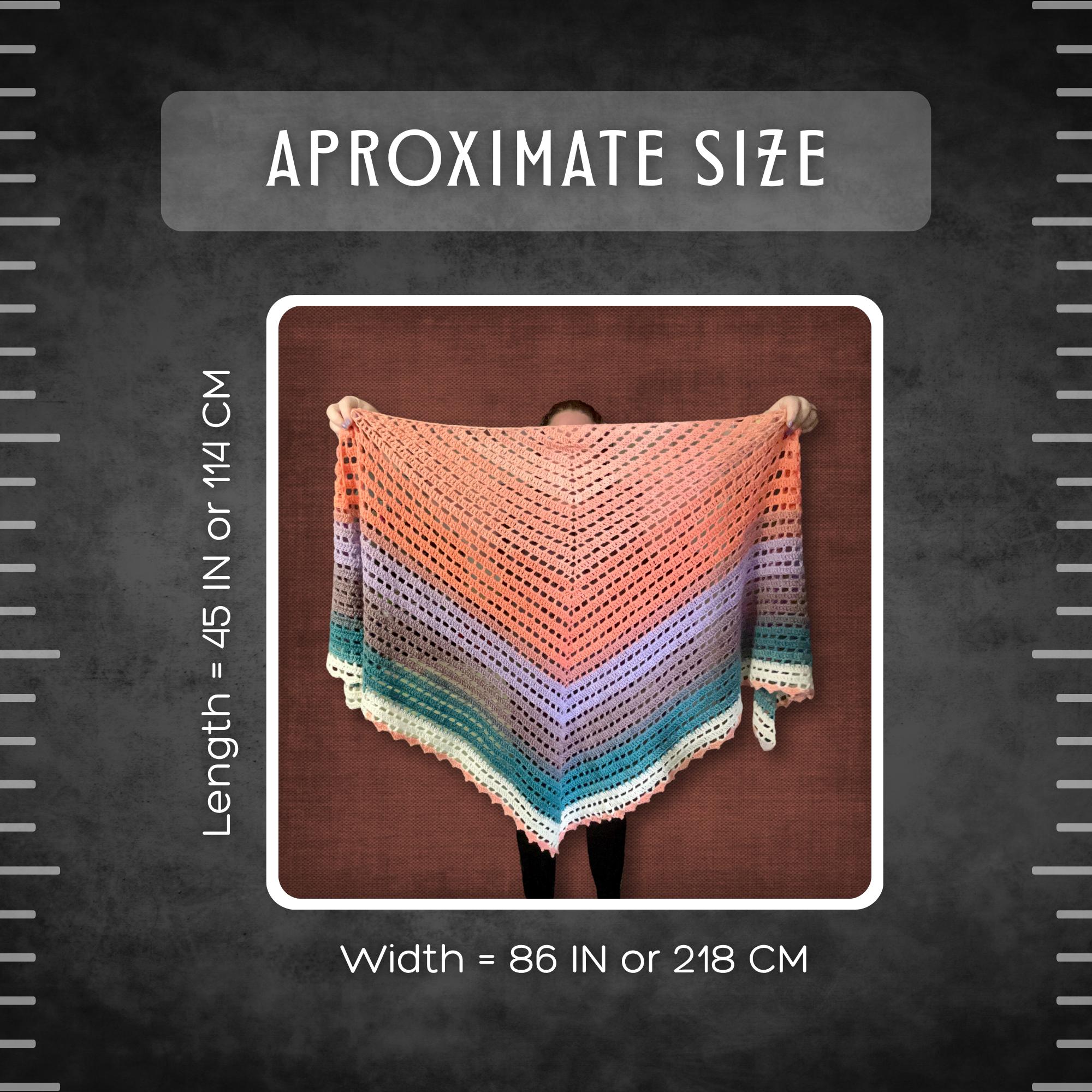 Coral Beachhouse Shawl