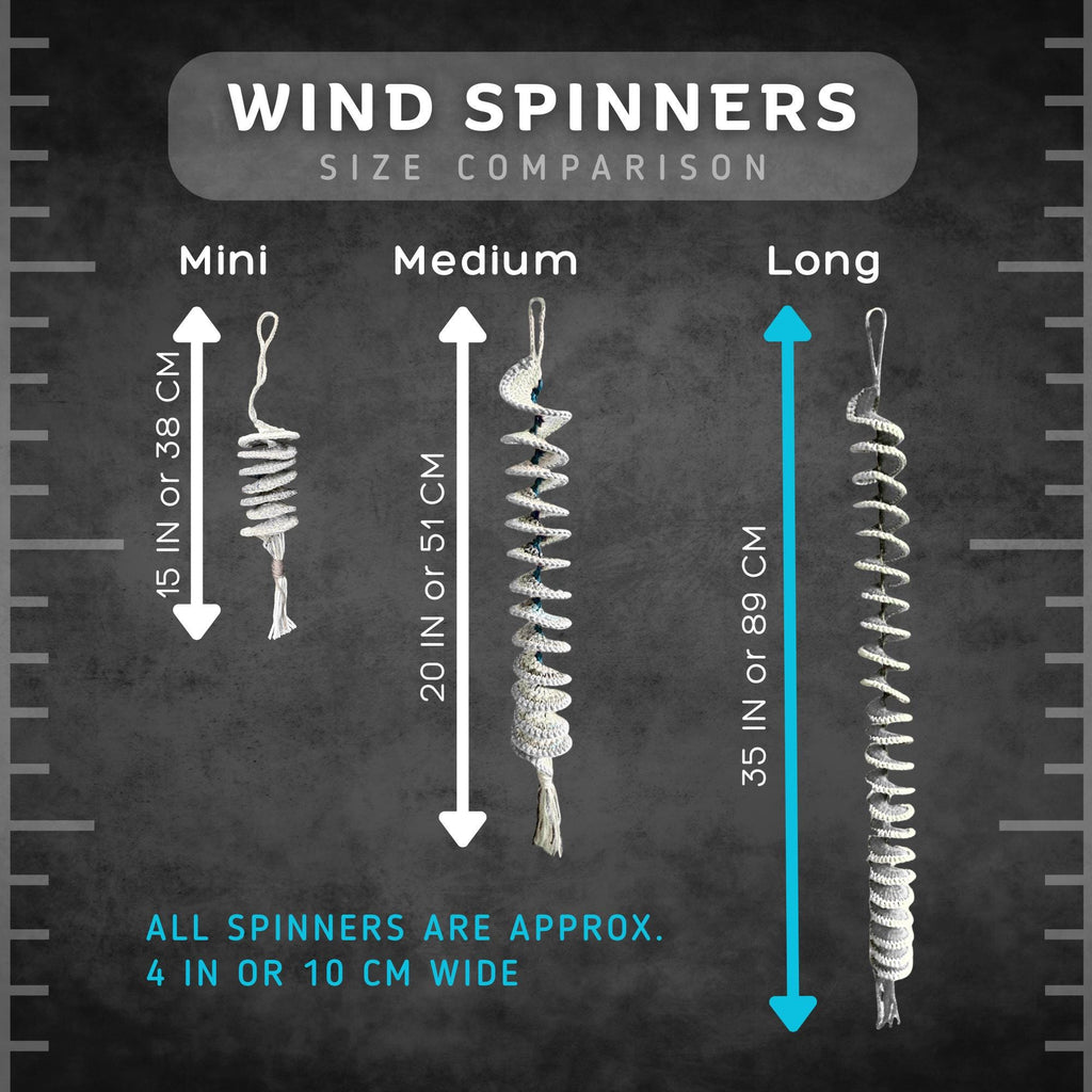 Turquoise Coral Garden Wind Spinner