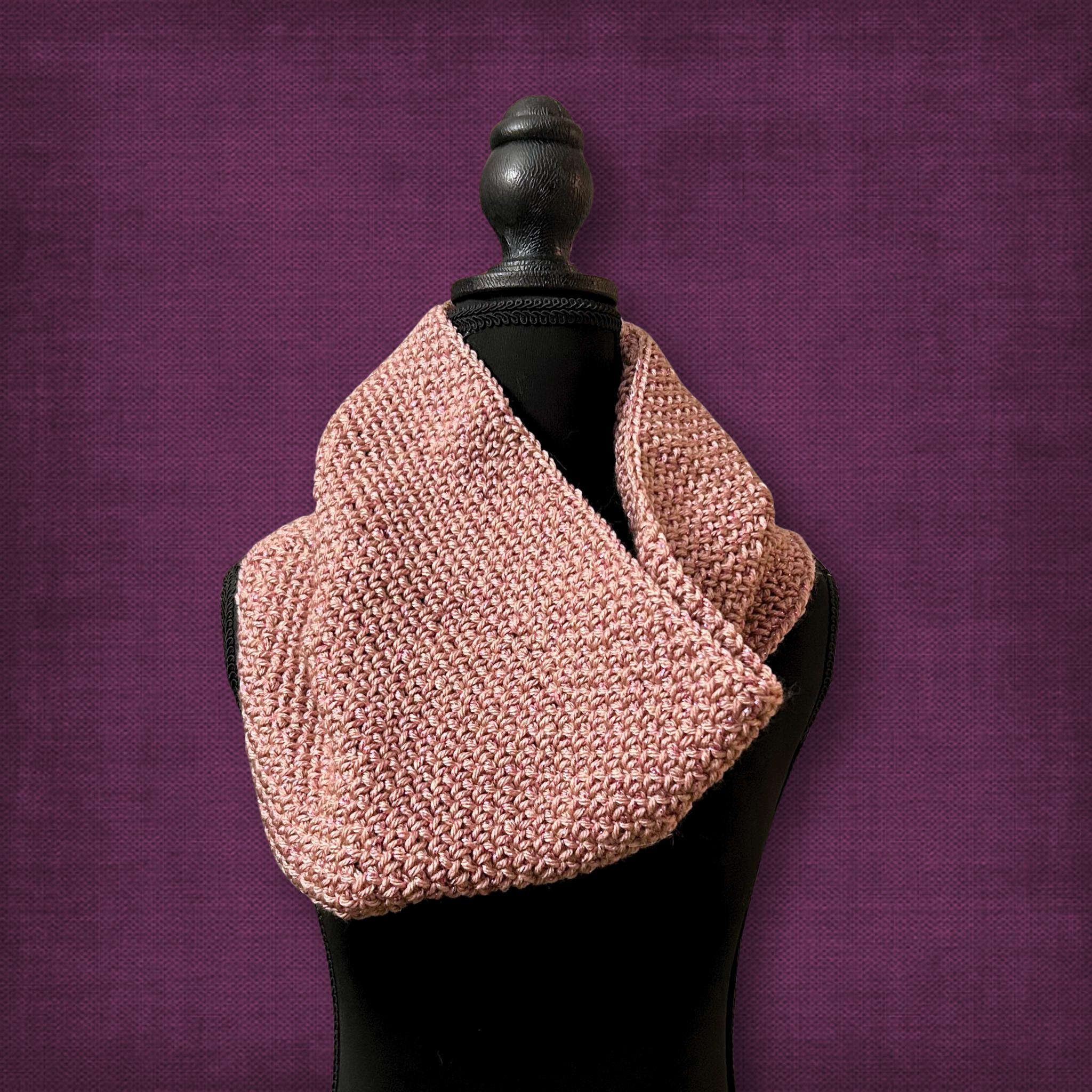 Shimmer Rose Pink Cowl