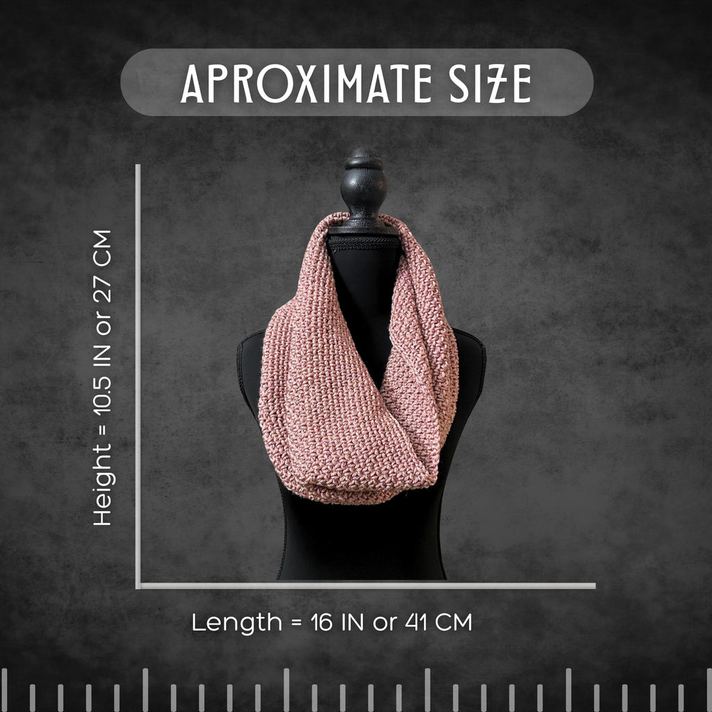 Shimmer Rose Pink Cowl