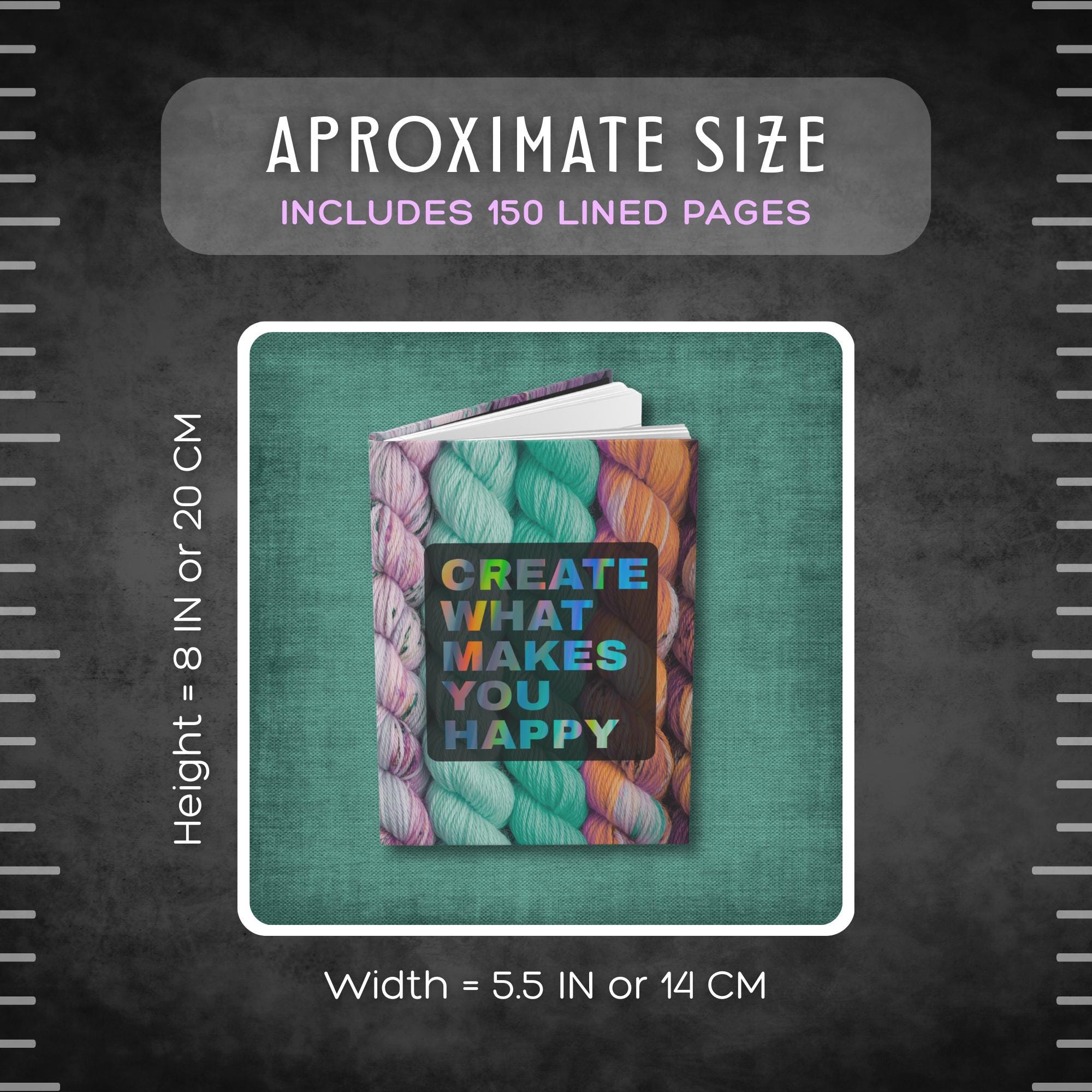 Create What Makes You Happy Hardcover Journal