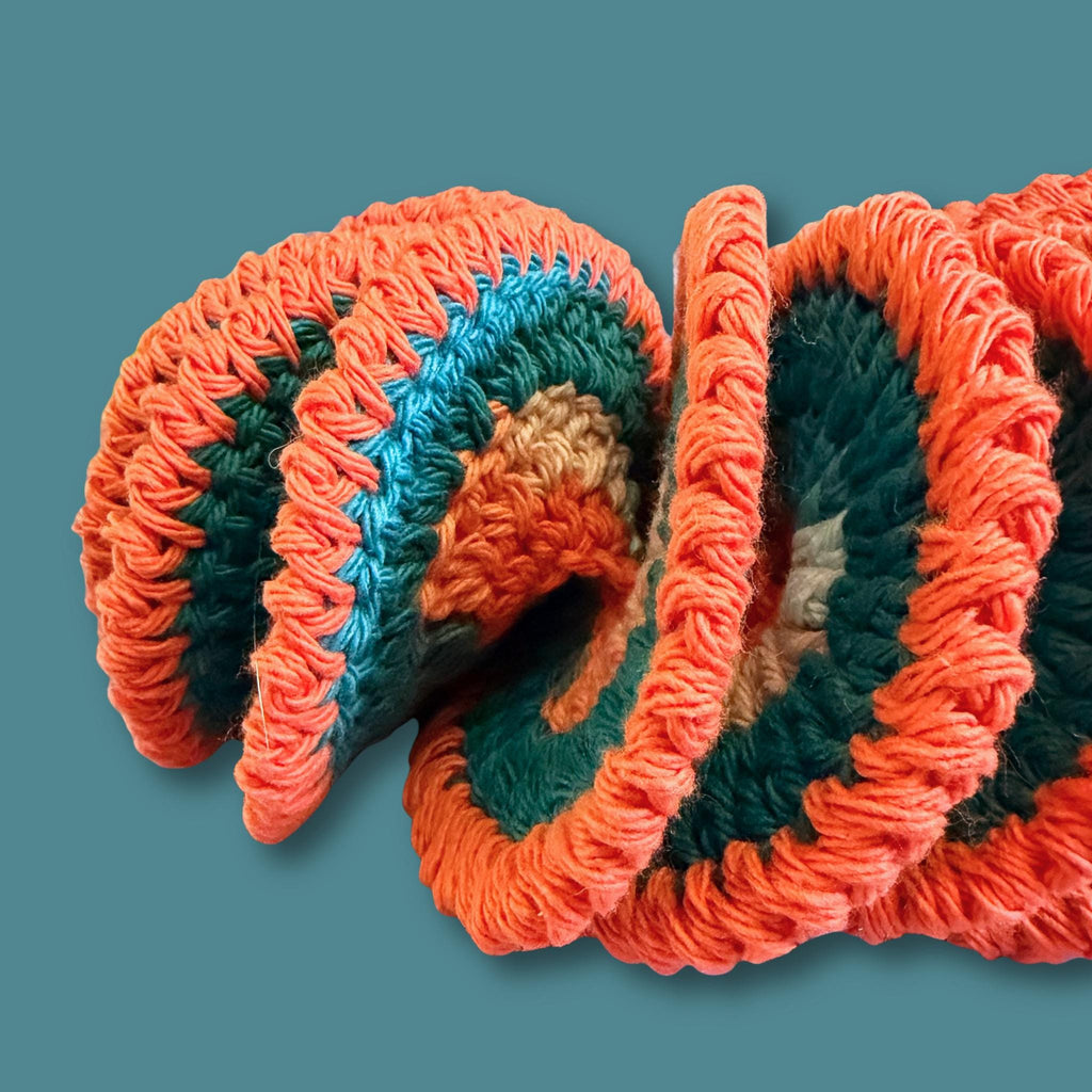 Turquoise Coral Garden Wind Spinner
