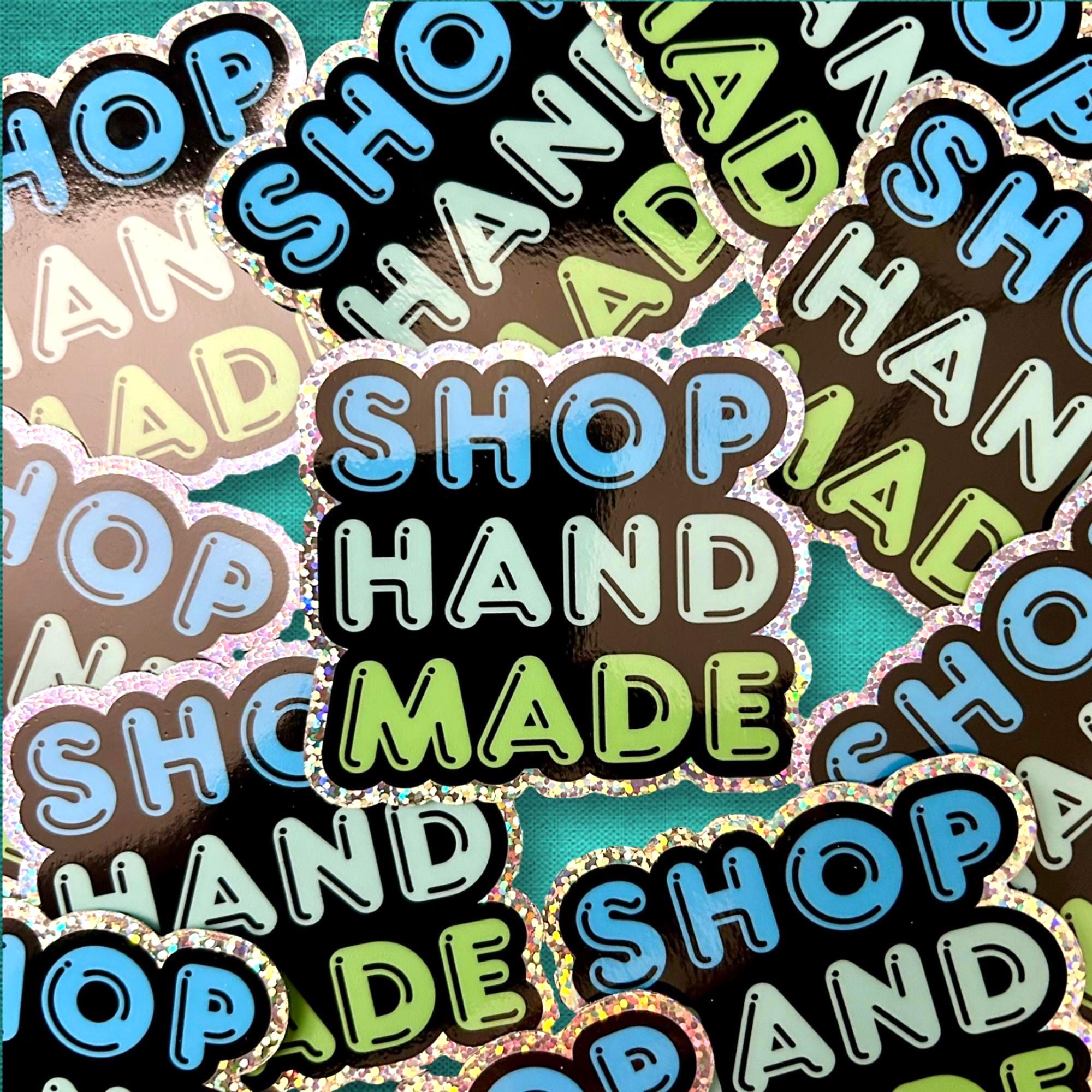 3″ Glitter Sticker Handmade