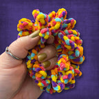Bright Confetti Velvet Scrunchie