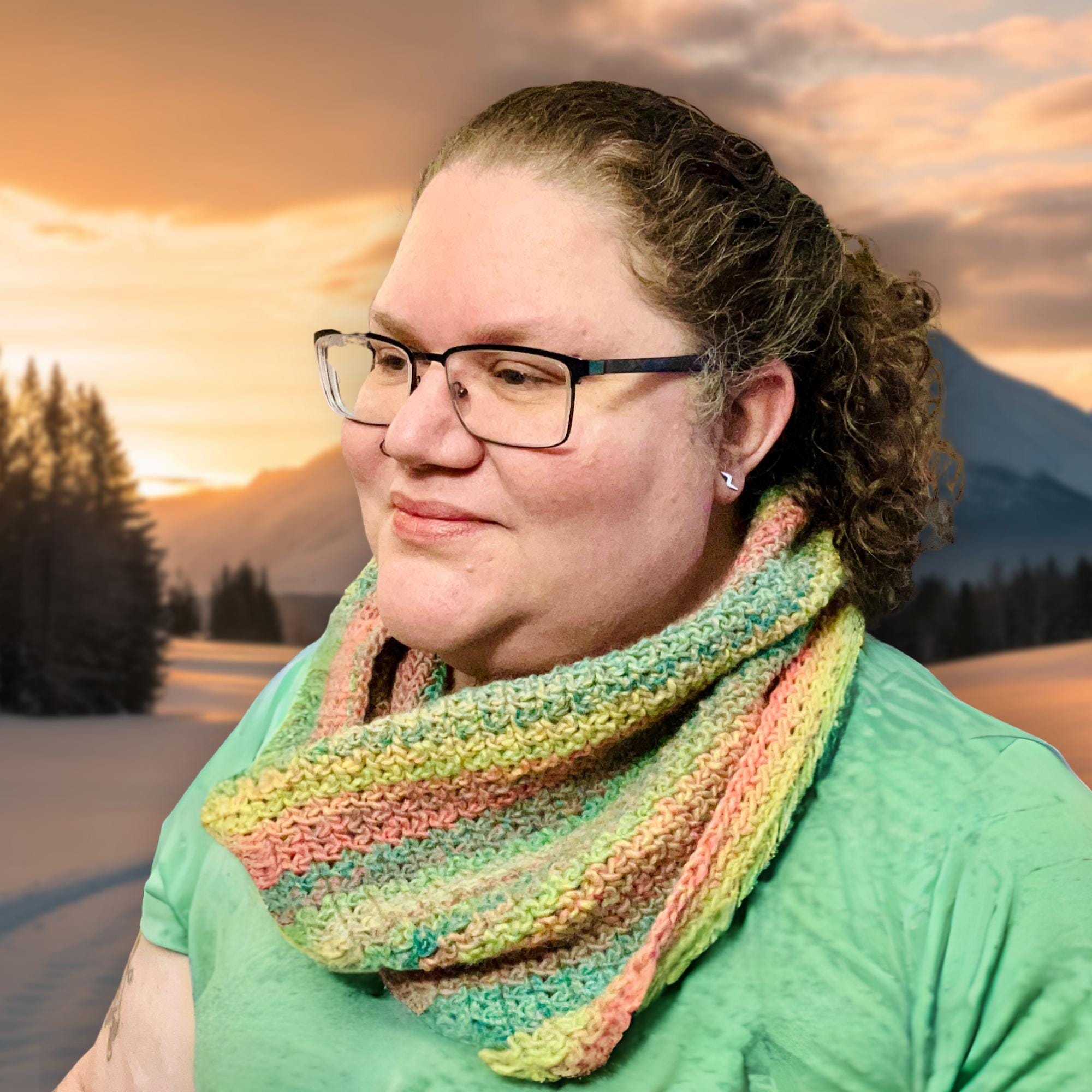 Citrus Infinity Scarf Cowl