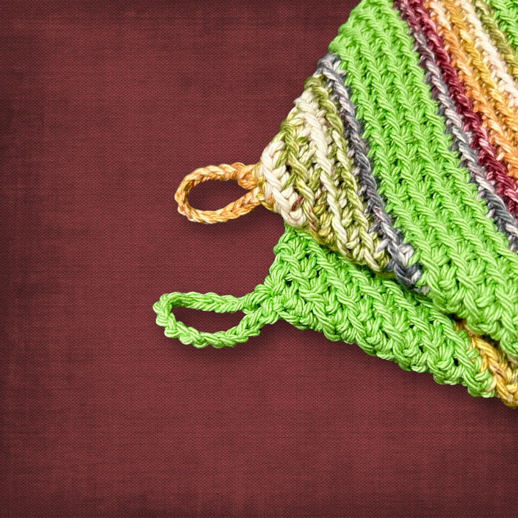 Green Cotton Pot Holders