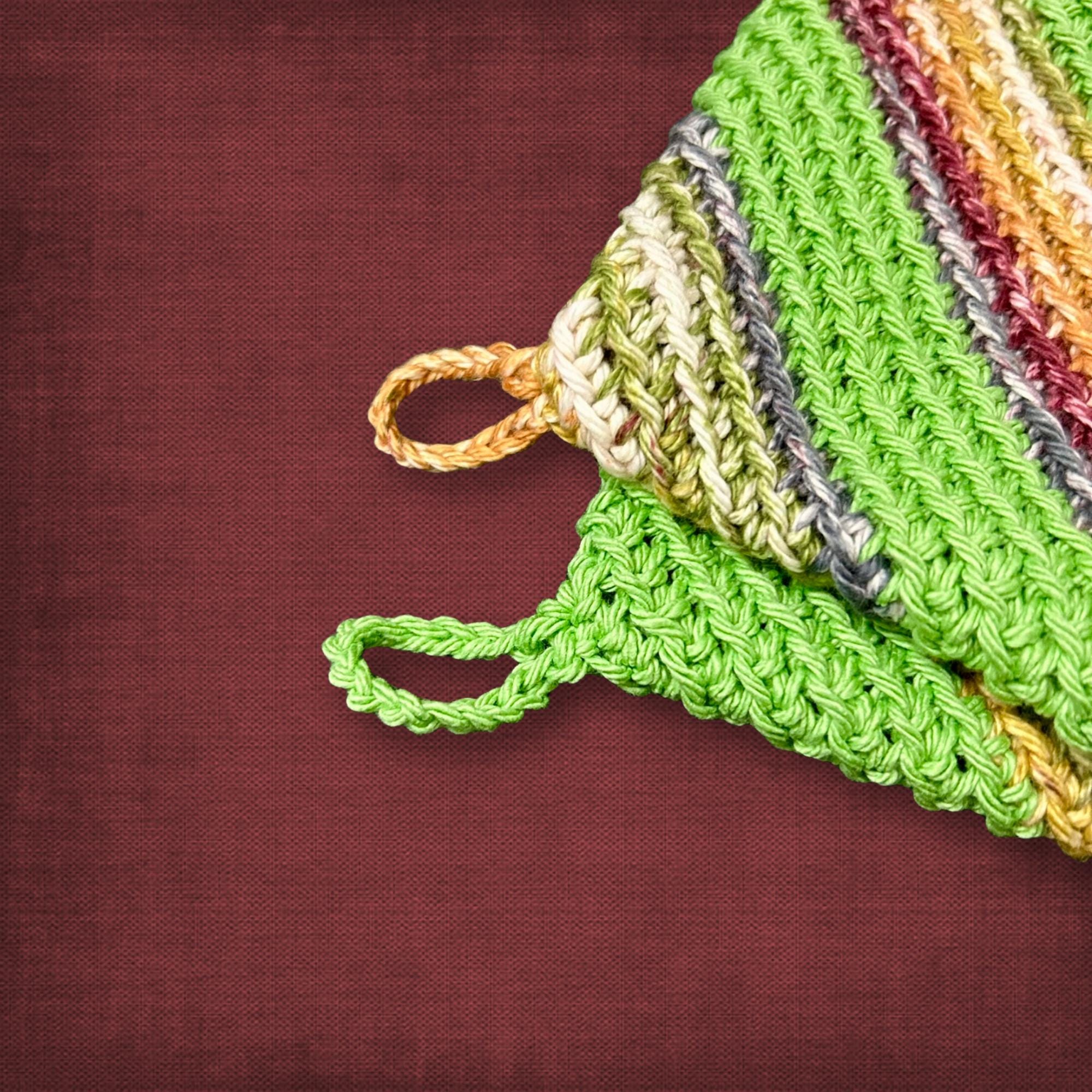 Green Cotton Pot Holders