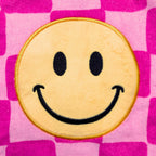 Pink Y2K Smiley Hand Towel