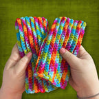Adult L/XL Bright Wrist Warmers