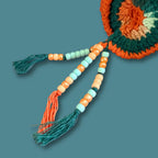 Turquoise Coral Garden Wind Spinner