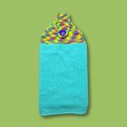 Retro Teal Blue Towel
