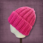 L/XL Adult Hot Pink Beanie