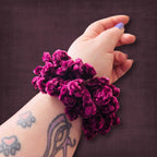 Grape Purple Velvet Scrunchie